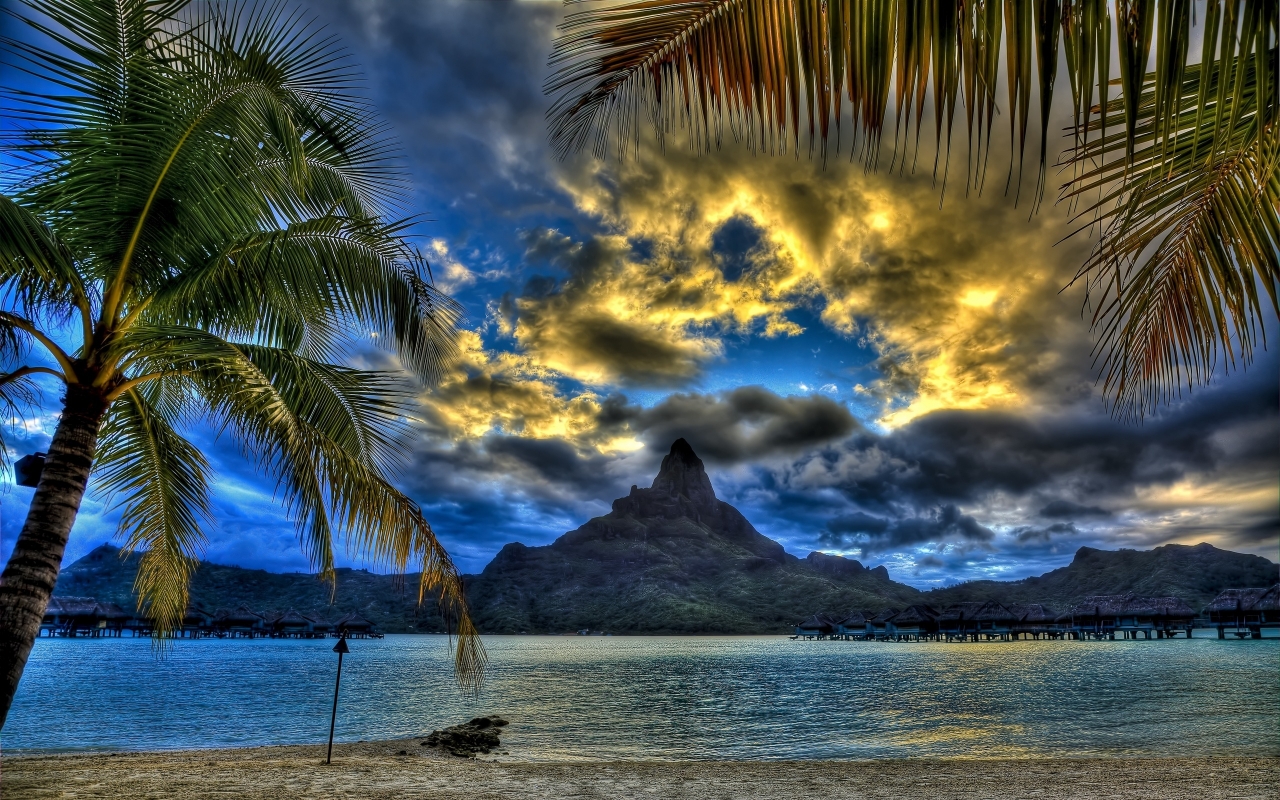 Tropical Beach for 1280 x 800 widescreen resolution