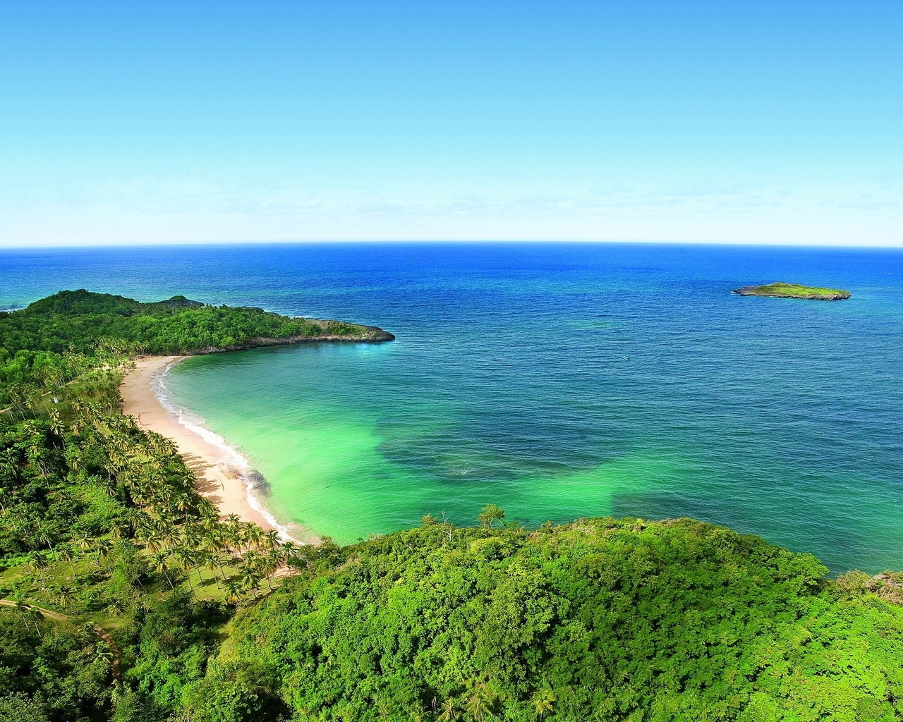 Tropical Beach island for 1280 x 1024 resolution