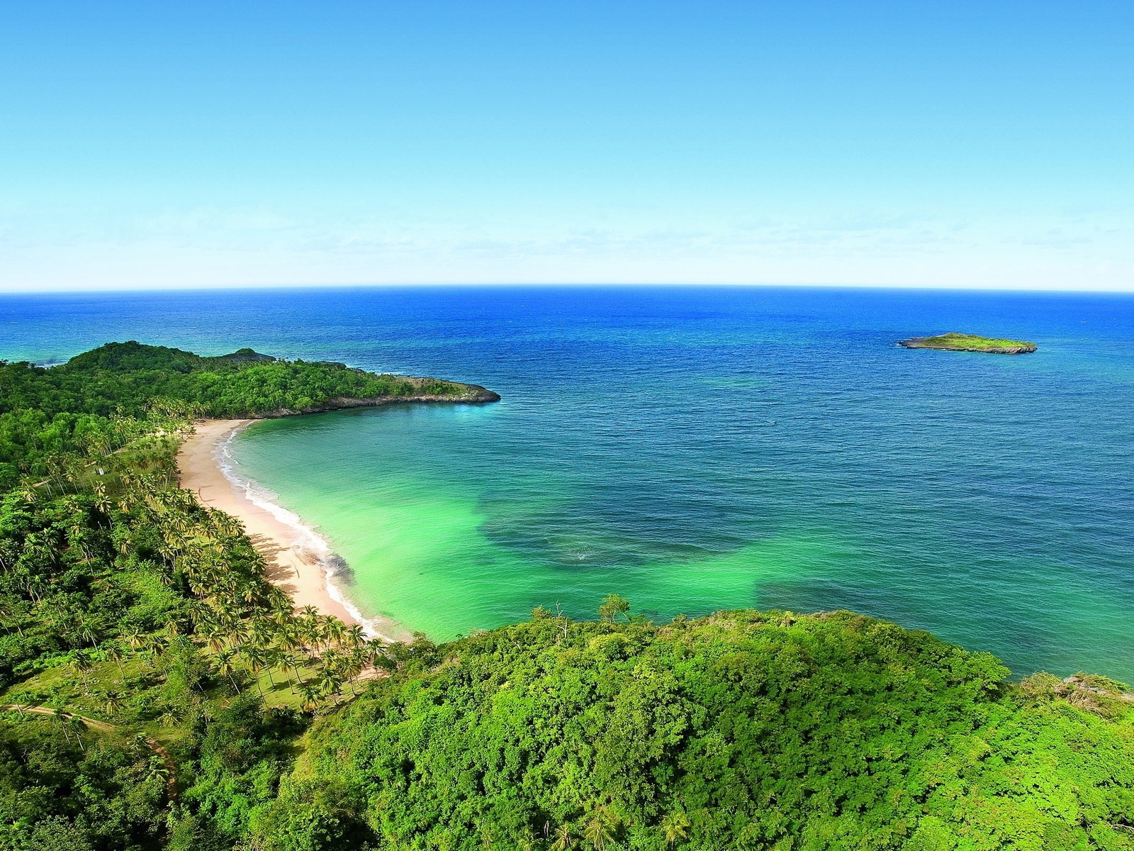 Tropical Beach island for 1600 x 1200 resolution