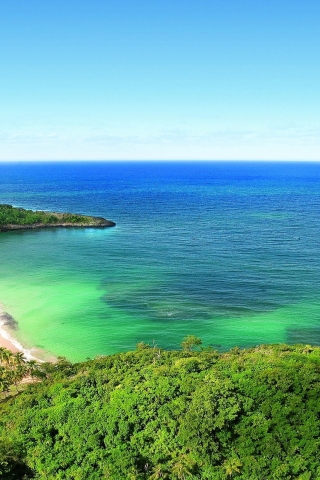 Tropical Beach island for 320 x 480 iPhone resolution