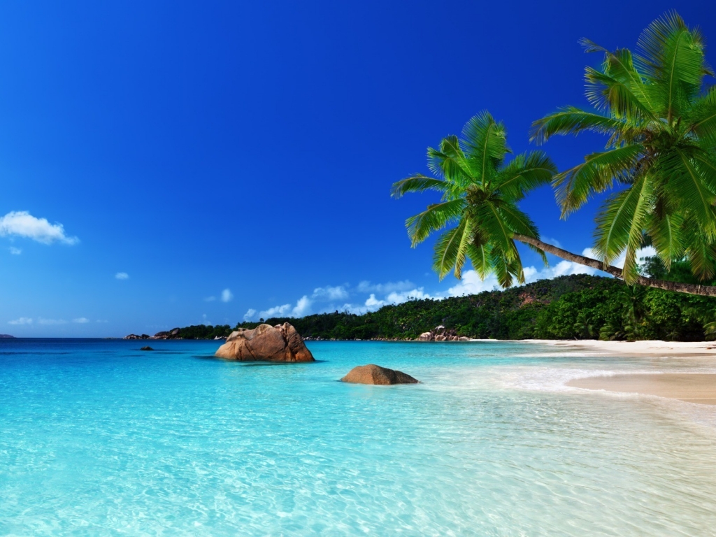 Tropical Island Landscape for 1024 x 768 resolution