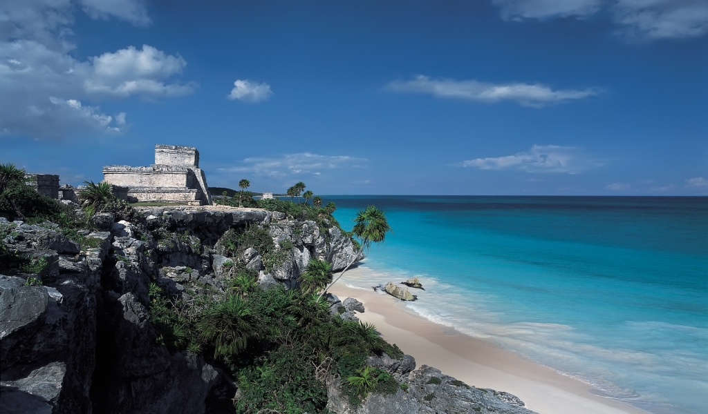 Tulum Mexico for 1024 x 600 widescreen resolution