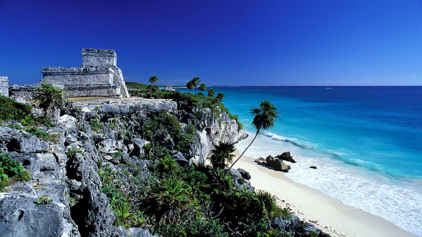 Tulum Mexico Summer for 1366 x 768 HDTV resolution