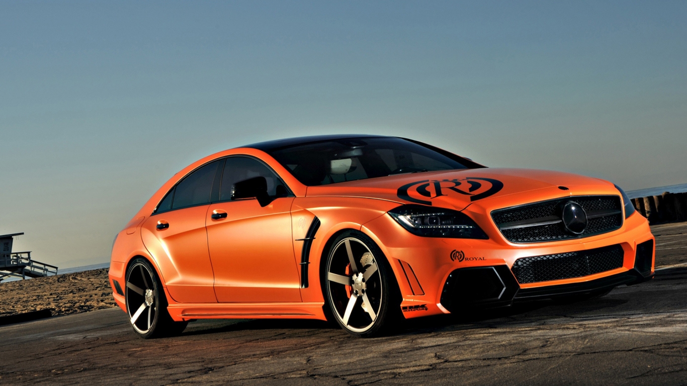 Tuned Mercedes CLS for 1366 x 768 HDTV resolution
