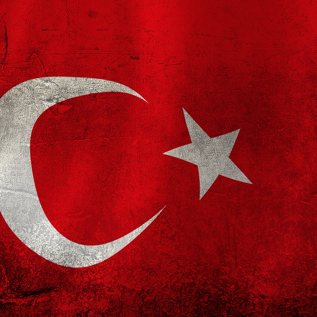 Turkey Flag for 1024 x 1024 iPad resolution