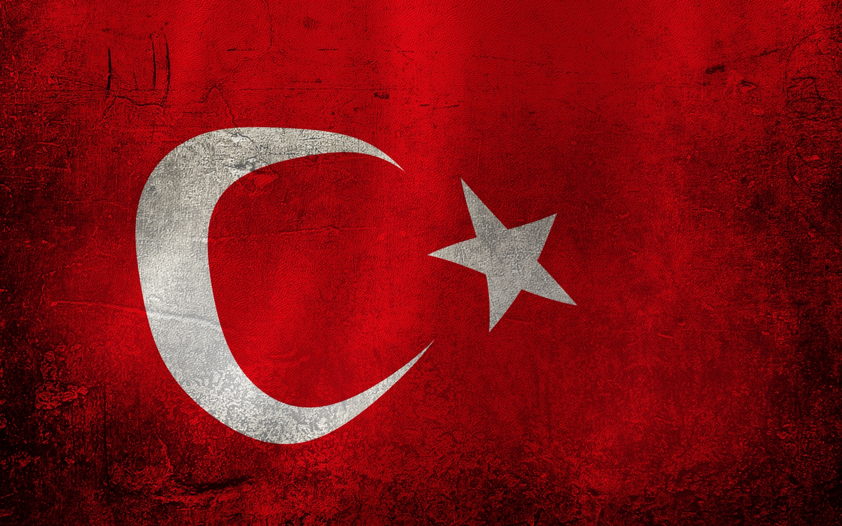 Turkey Flag for 1680 x 1050 widescreen resolution