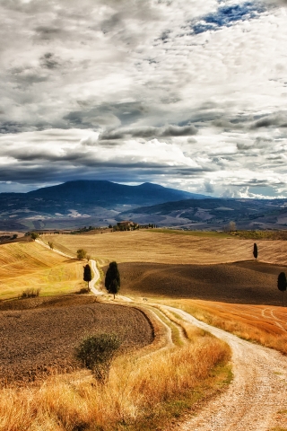 Tuscany Landscape for 320 x 480 iPhone resolution