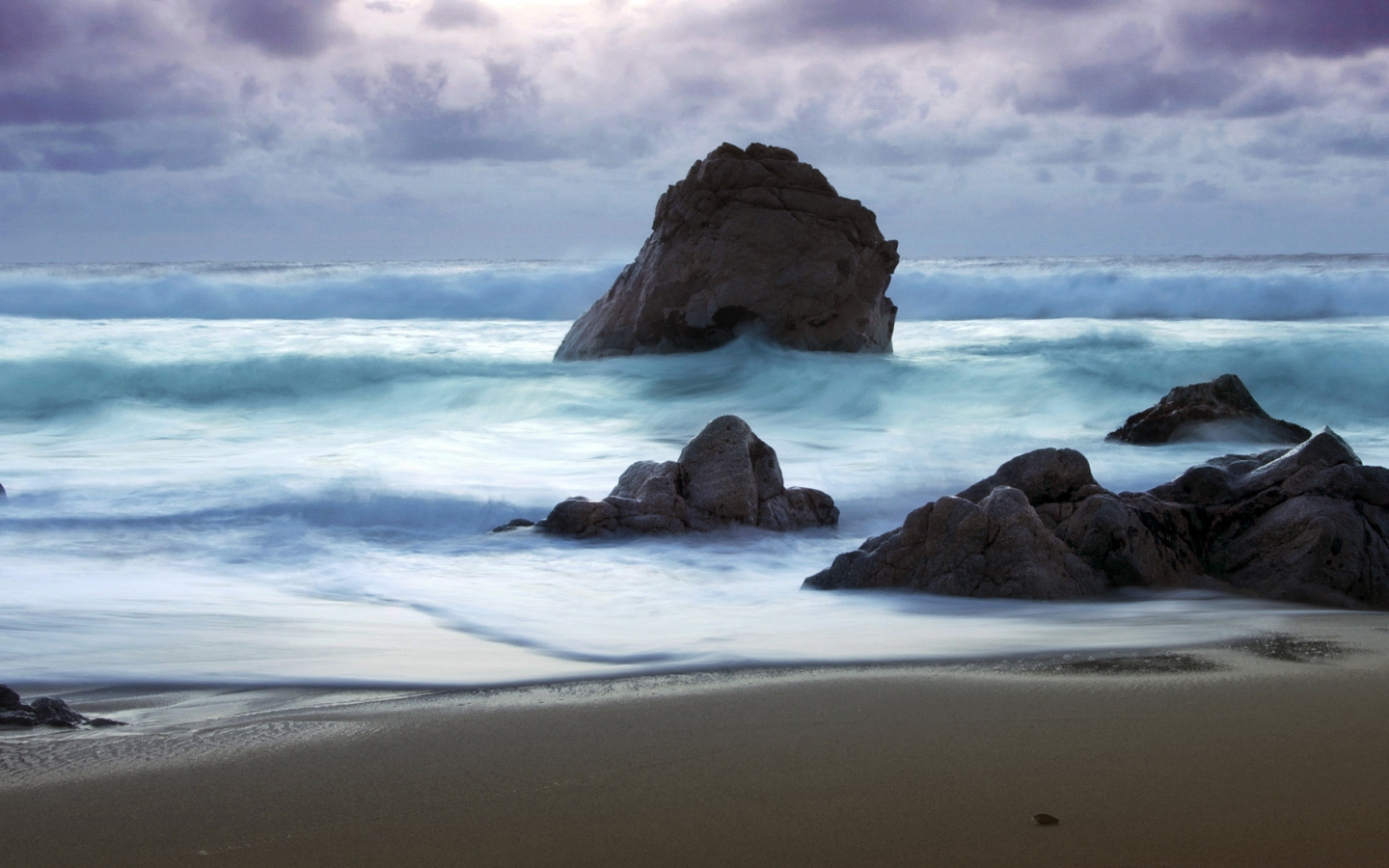 Twilight at Big Sur for 1440 x 900 widescreen resolution