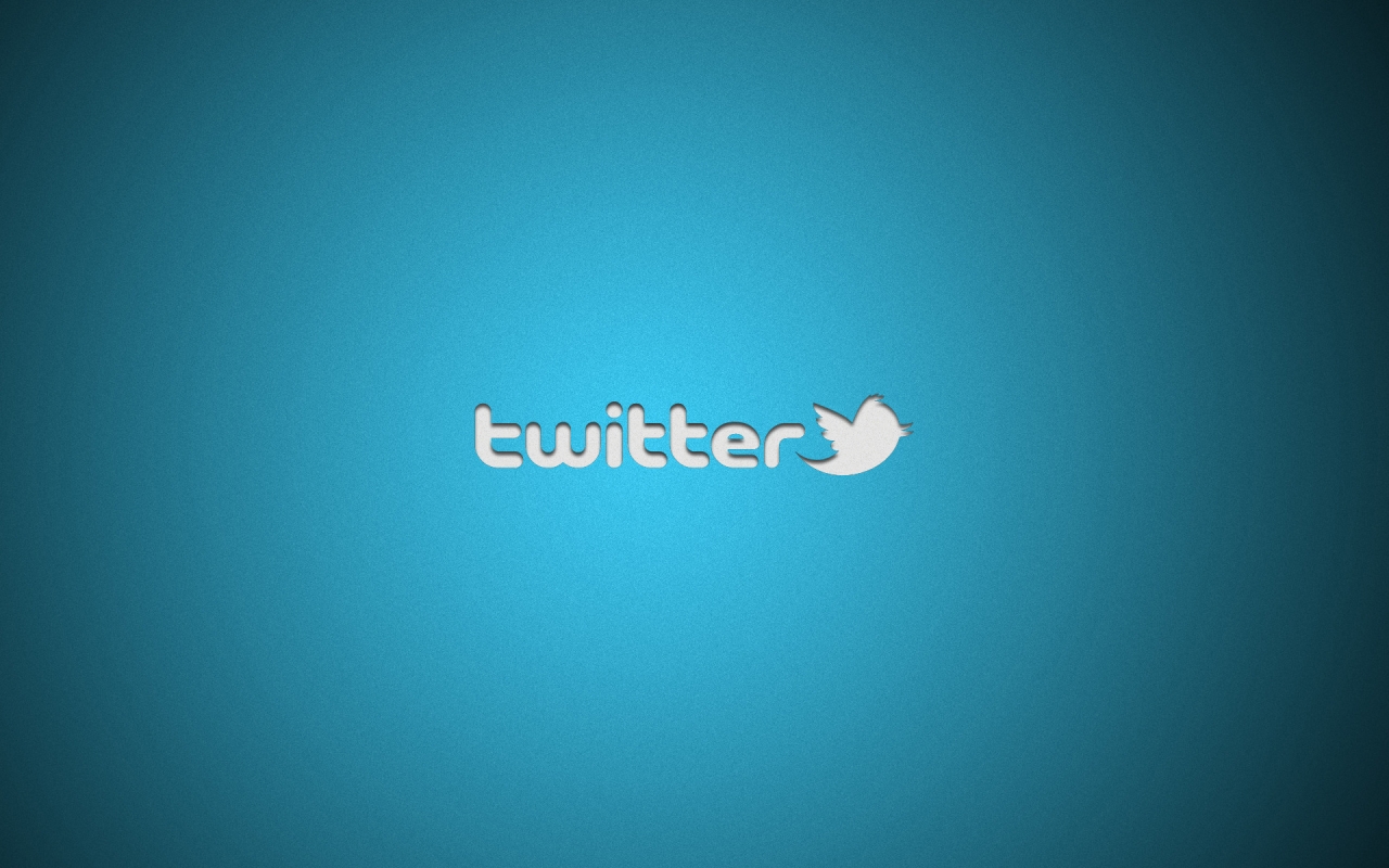 Twitter Logo for 1280 x 800 widescreen resolution