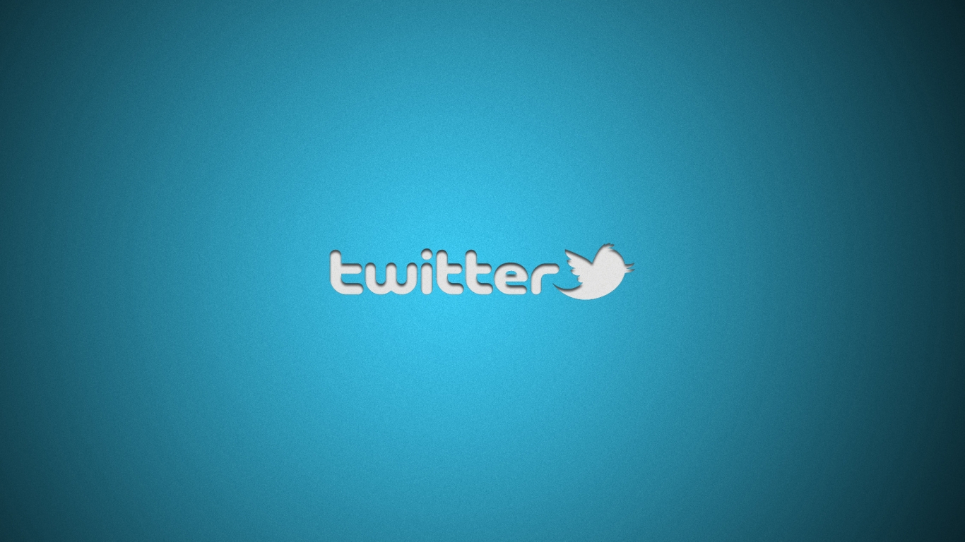 Twitter Logo for 1366 x 768 HDTV resolution