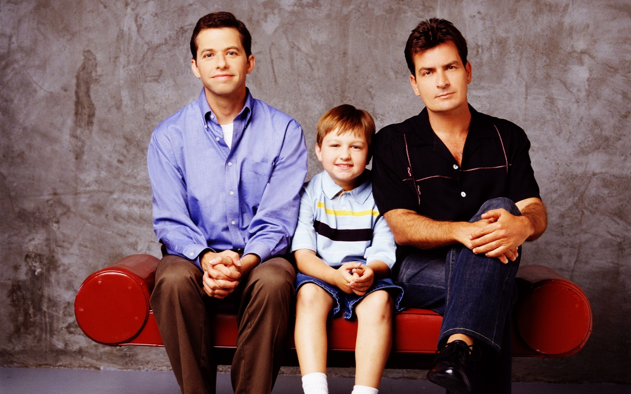 Two and a Half Men Poster for 1280 x 800 widescreen resolution