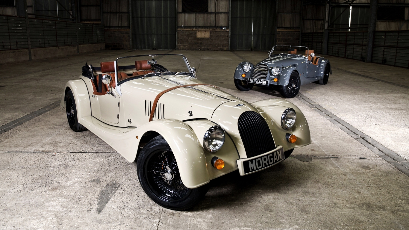 Two Morgan Roadster for 1366 x 768 HDTV resolution