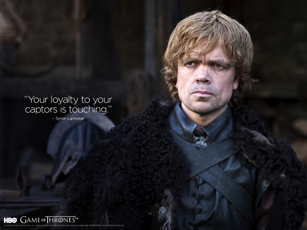 Tyrion Lannister Quote Game of Thrones for 1024 x 768 resolution