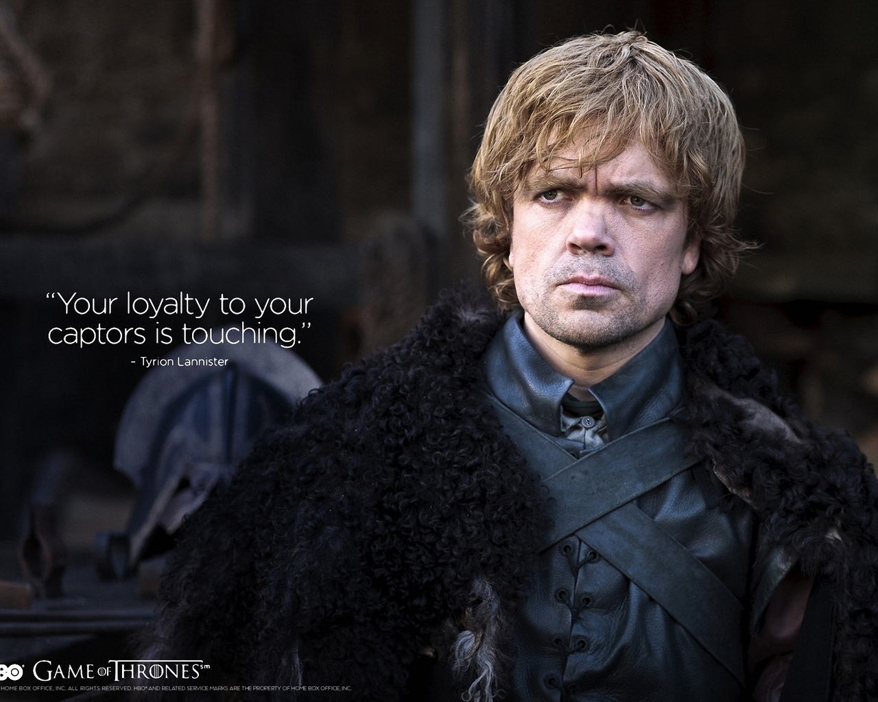 Tyrion Lannister Quote Game of Thrones for 1280 x 1024 resolution