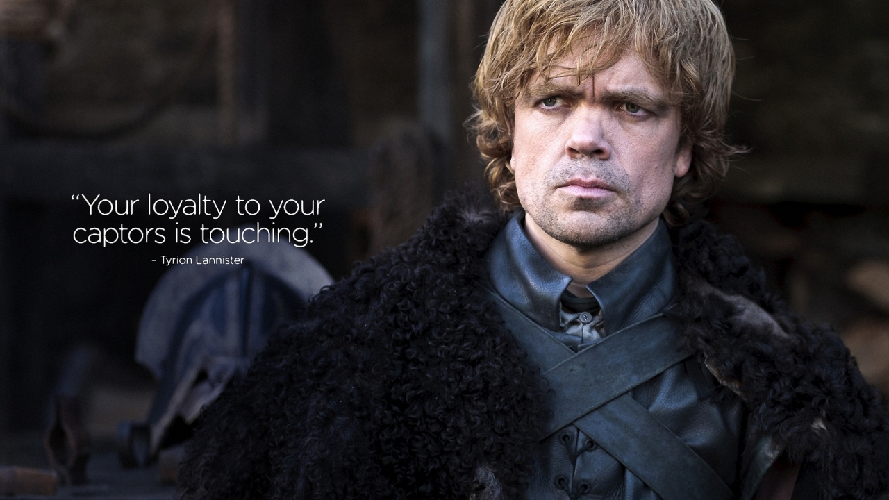 Tyrion Lannister Quote Game of Thrones for 1280 x 720 HDTV 720p resolution