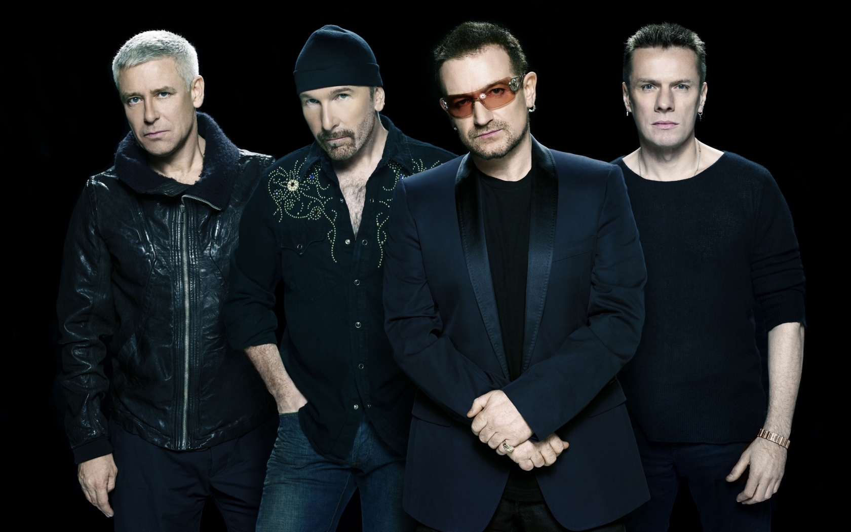 U2 black background for 1680 x 1050 widescreen resolution