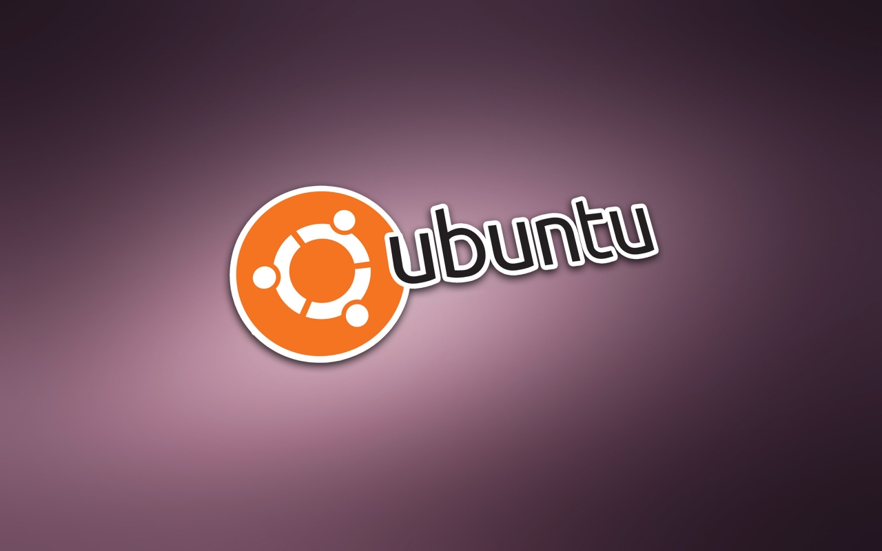 Ubuntu Modern Logo for 1280 x 800 widescreen resolution
