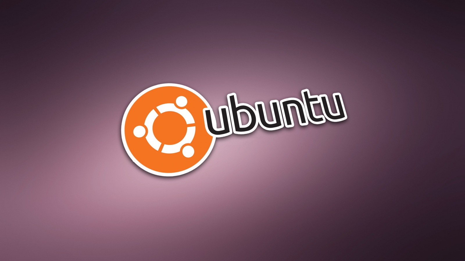 Ubuntu Modern Logo for 1600 x 900 HDTV resolution