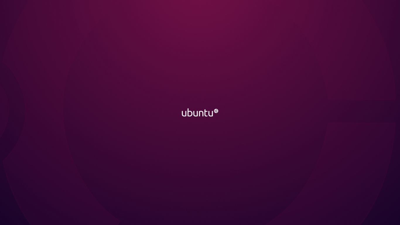 Ubuntu Purple for 1366 x 768 HDTV resolution