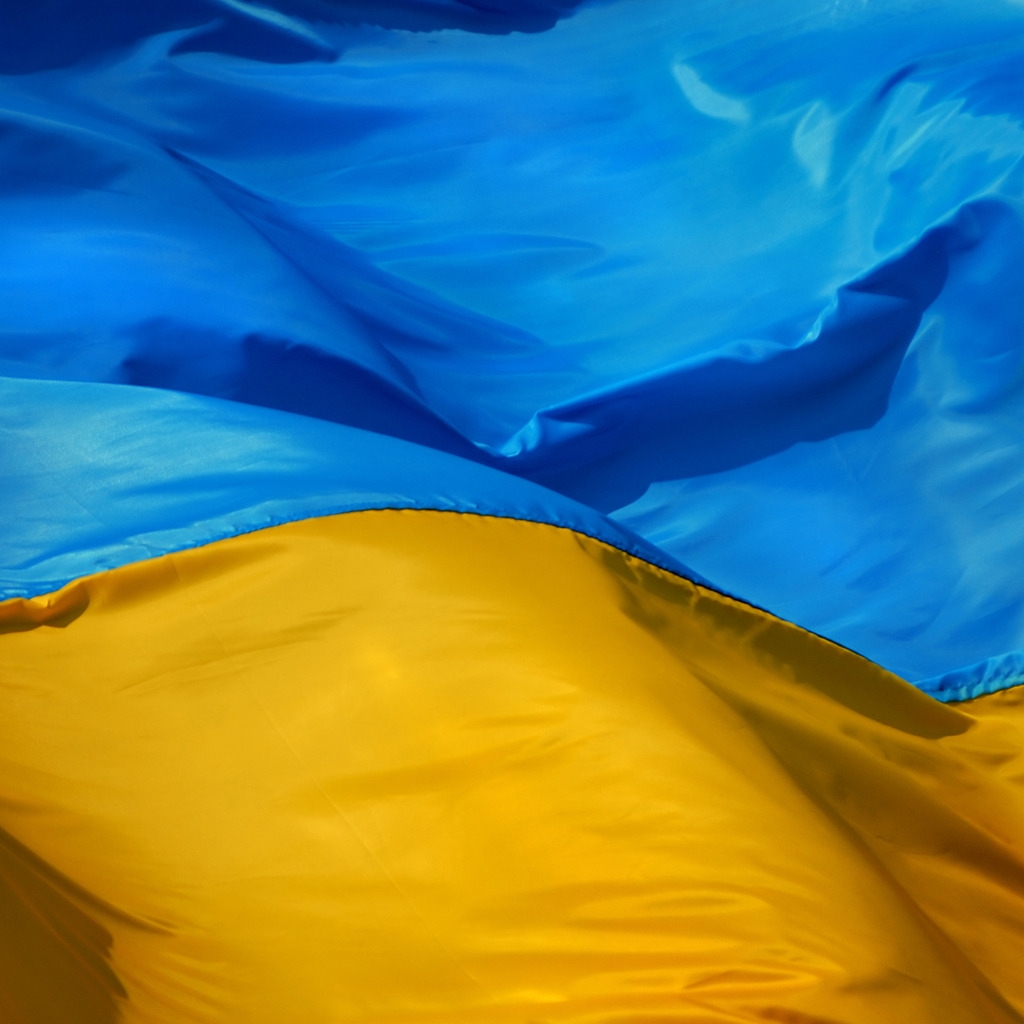 Ukraine Flag for 1024 x 1024 iPad resolution