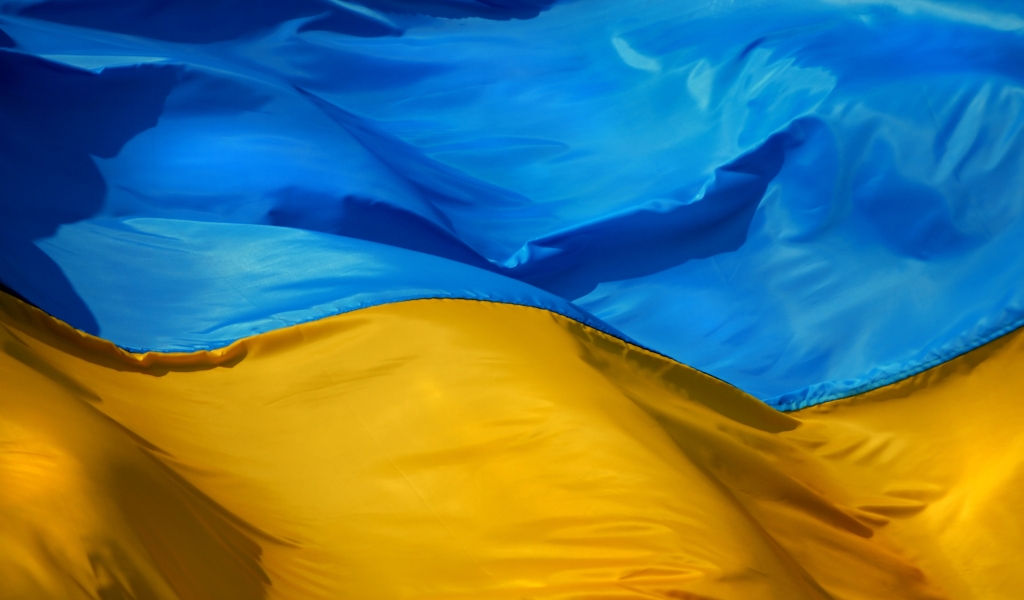 Ukraine Flag for 1024 x 600 widescreen resolution