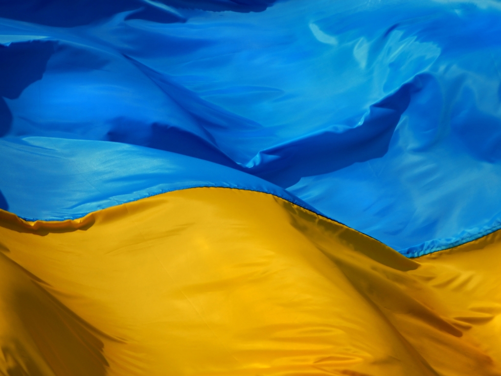 Ukraine Flag for 1024 x 768 resolution