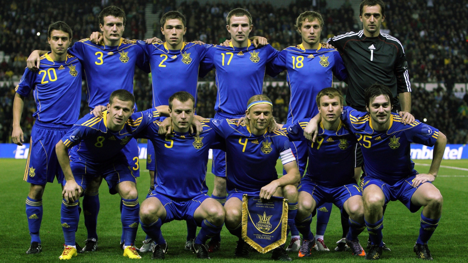 Ukraine National Team for 1536 x 864 HDTV resolution