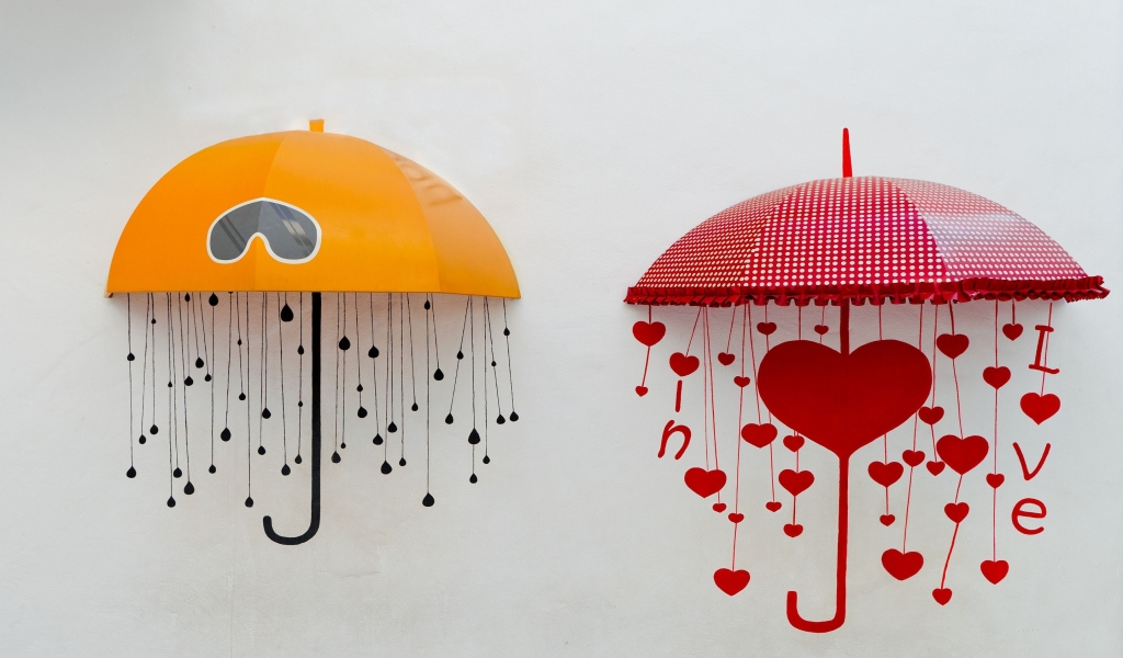Umbrella of Love for 1024 x 600 widescreen resolution