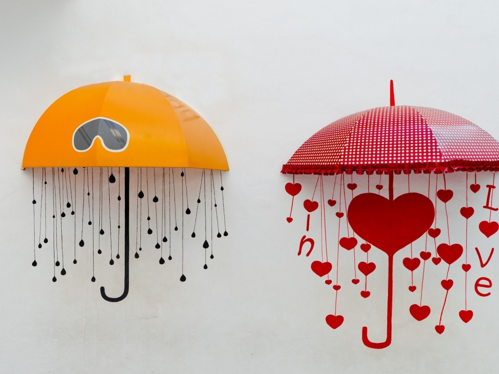 Umbrella of Love for 1024 x 768 resolution