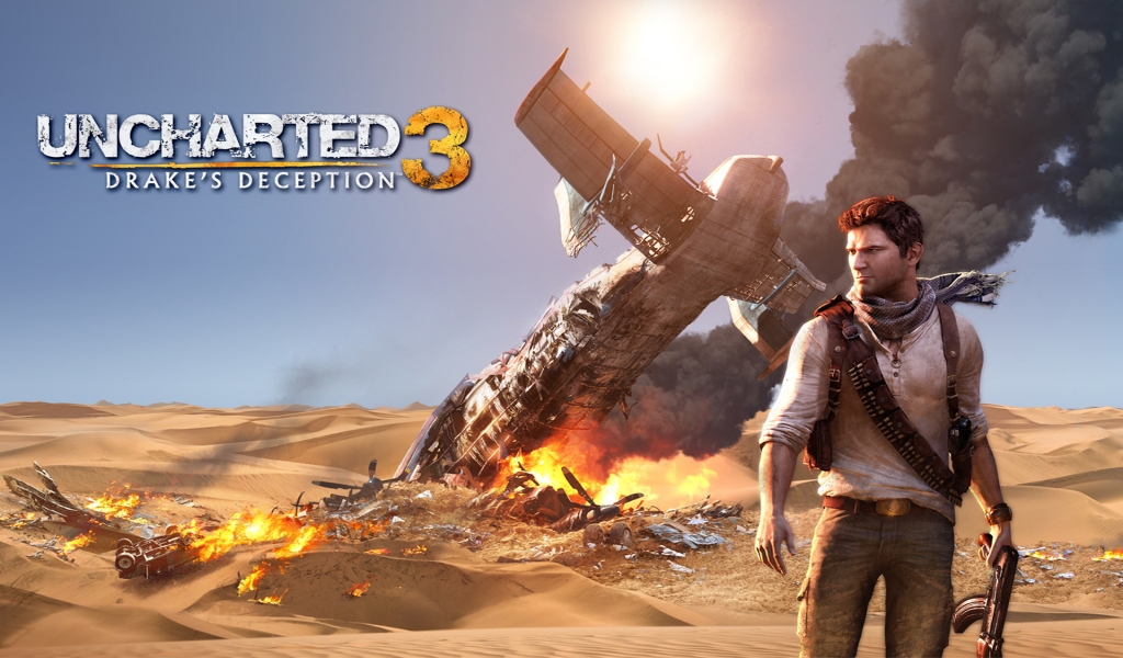 Uncharted 3 Drake Deception for 1024 x 600 widescreen resolution