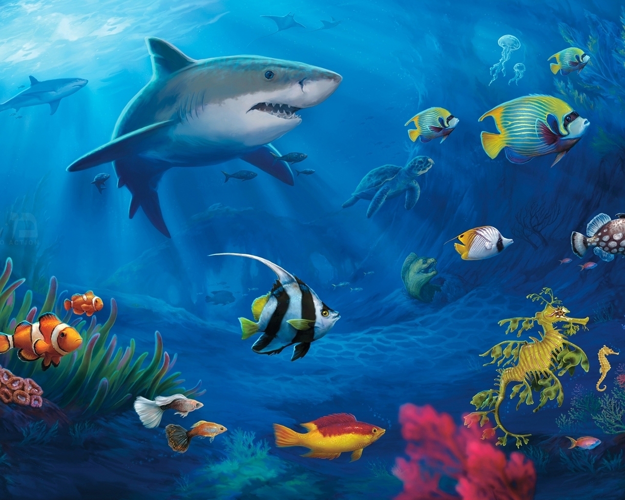 Underwater World Live for 1280 x 1024 resolution