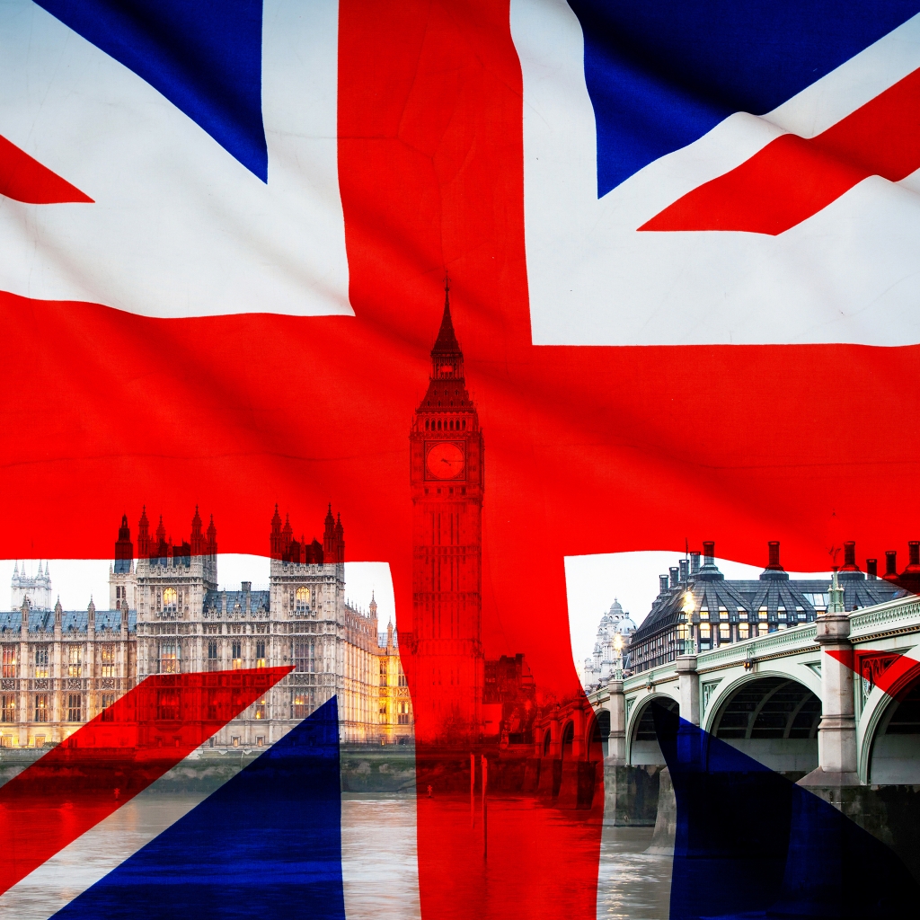 Union Jack – Flag of the UK for 1024 x 1024 iPad resolution