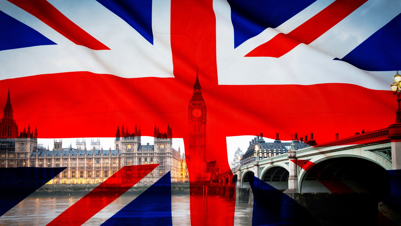 Union Jack – Flag of the UK for 1536 x 864 HDTV resolution