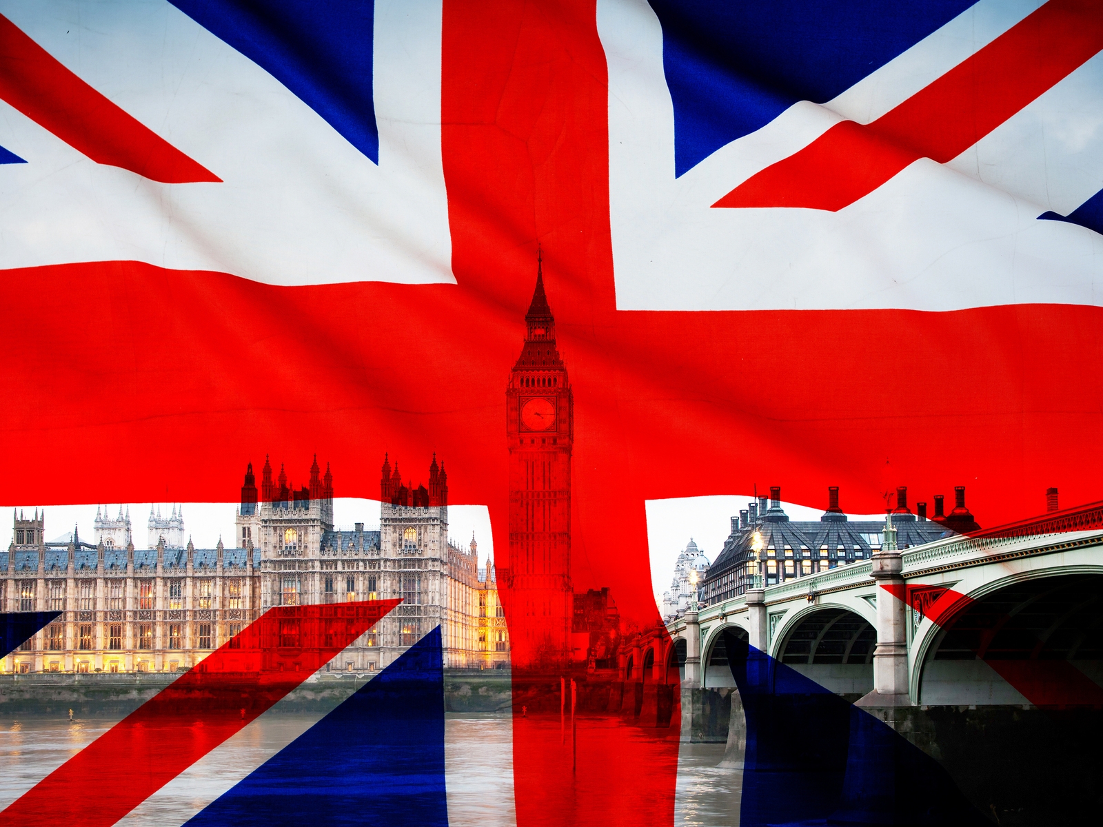 Union Jack – Flag of the UK for 1600 x 1200 resolution