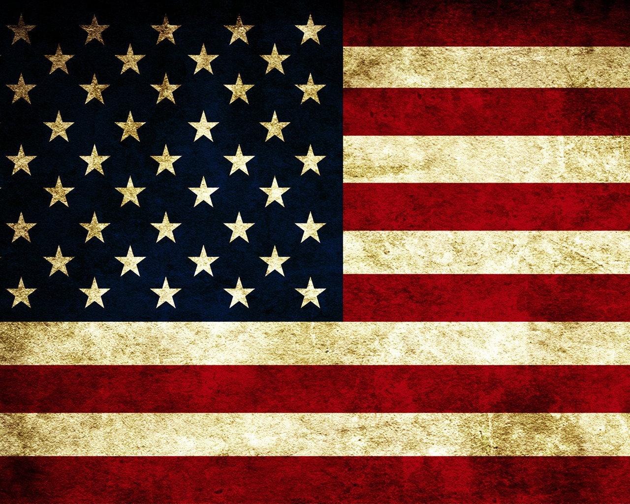 USA Grunge Flag for 1280 x 1024 resolution