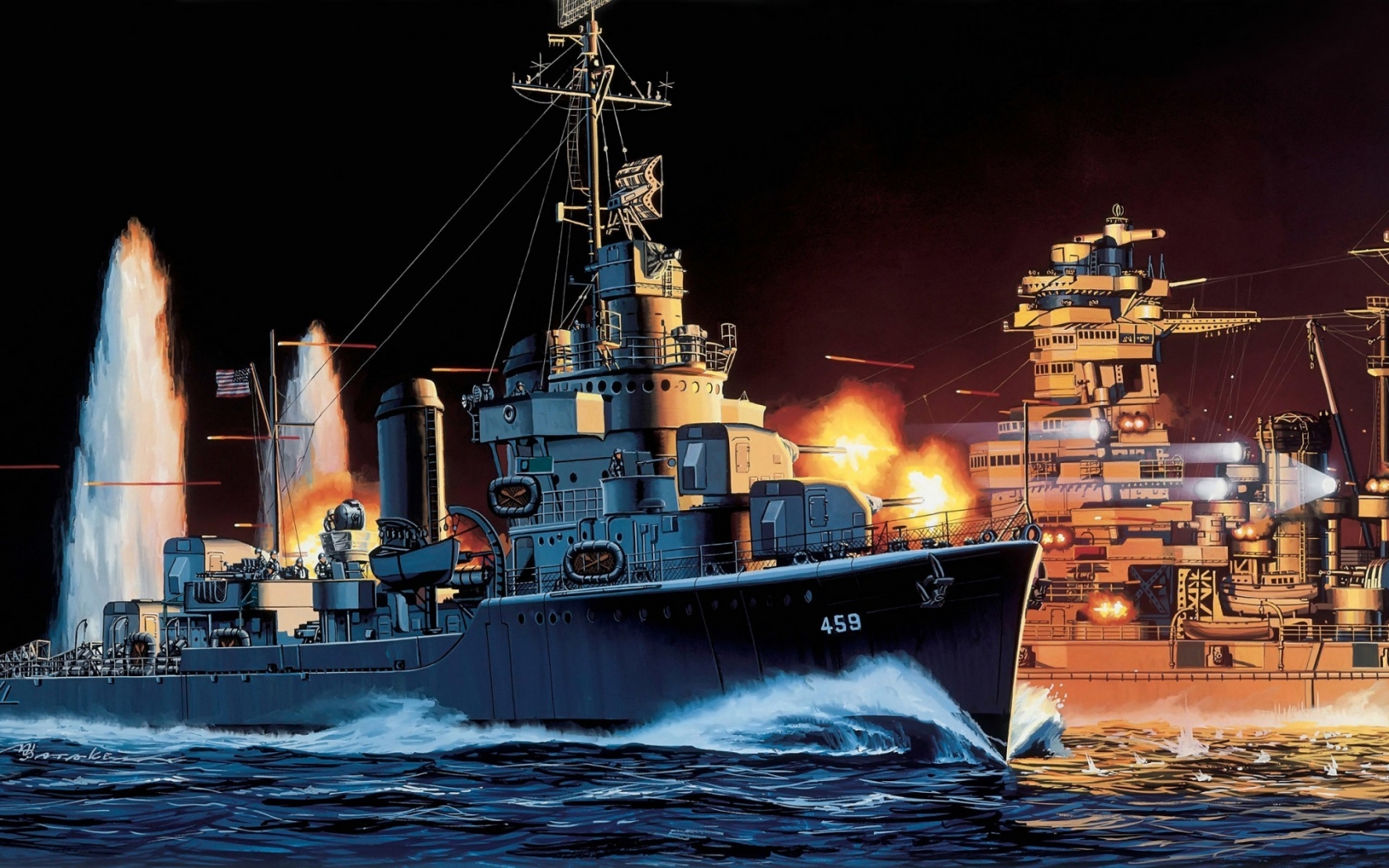USS Laffey for 1680 x 1050 widescreen resolution