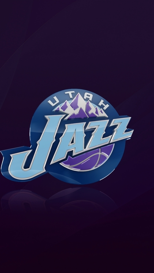 Utah Jazz Logo for 640 x 1136 iPhone 5 resolution
