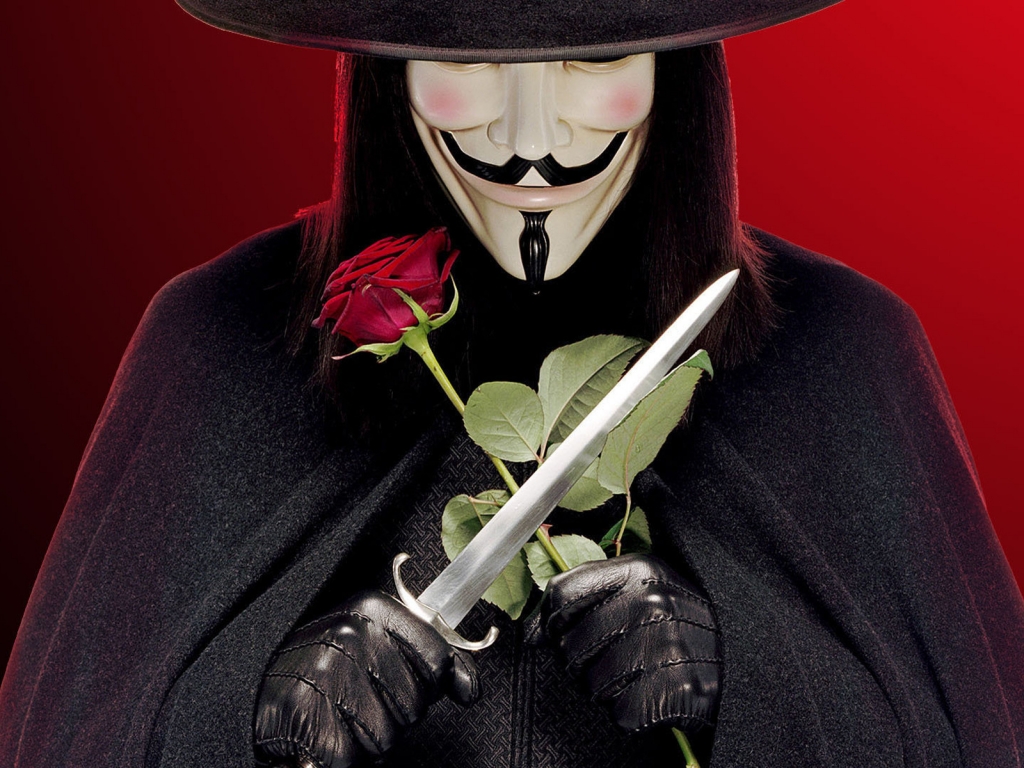 V for Vendetta Character for 1024 x 768 resolution