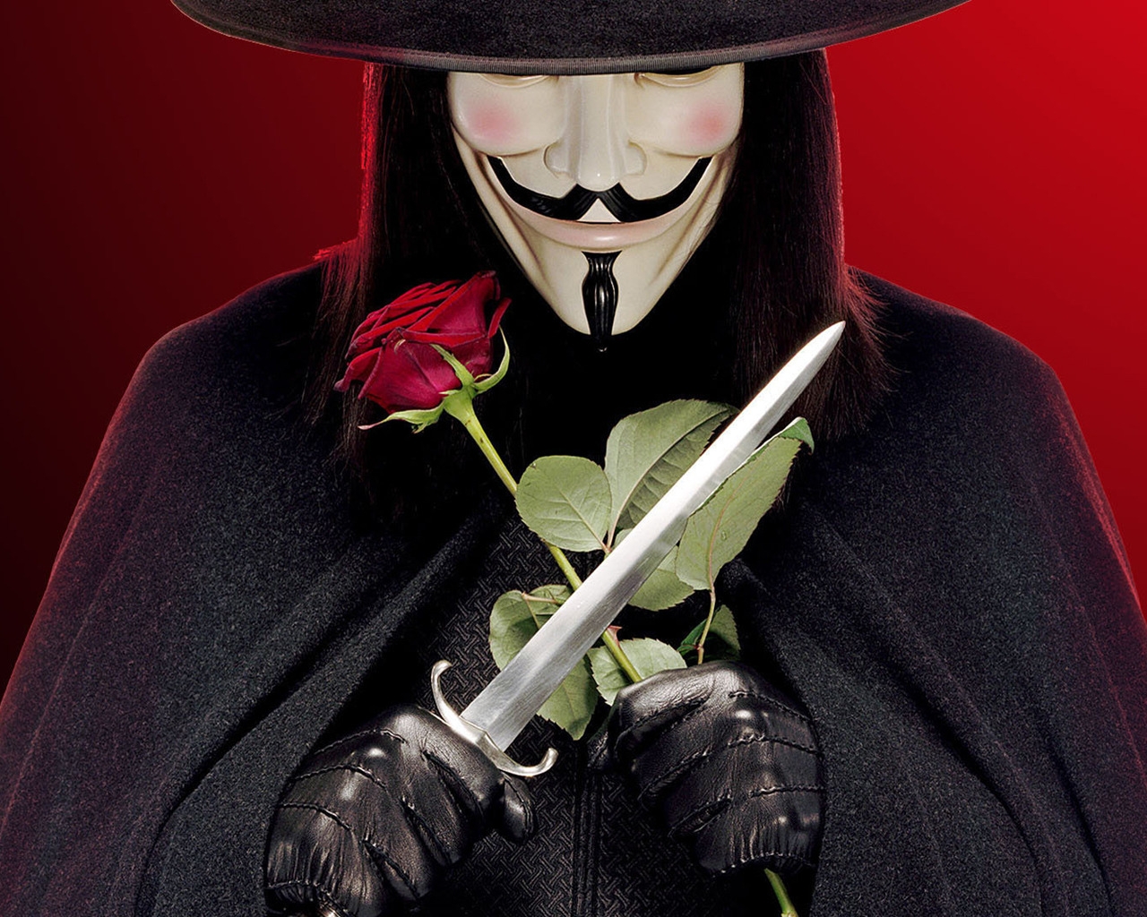 V for Vendetta Character for 1280 x 1024 resolution