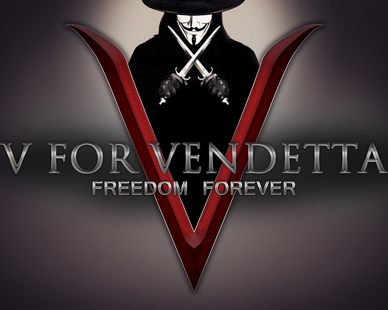 V for Vendetta Freedom Forever for 1280 x 1024 resolution