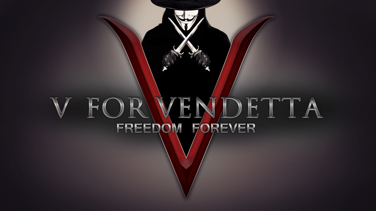 V for Vendetta Freedom Forever for 1280 x 720 HDTV 720p resolution