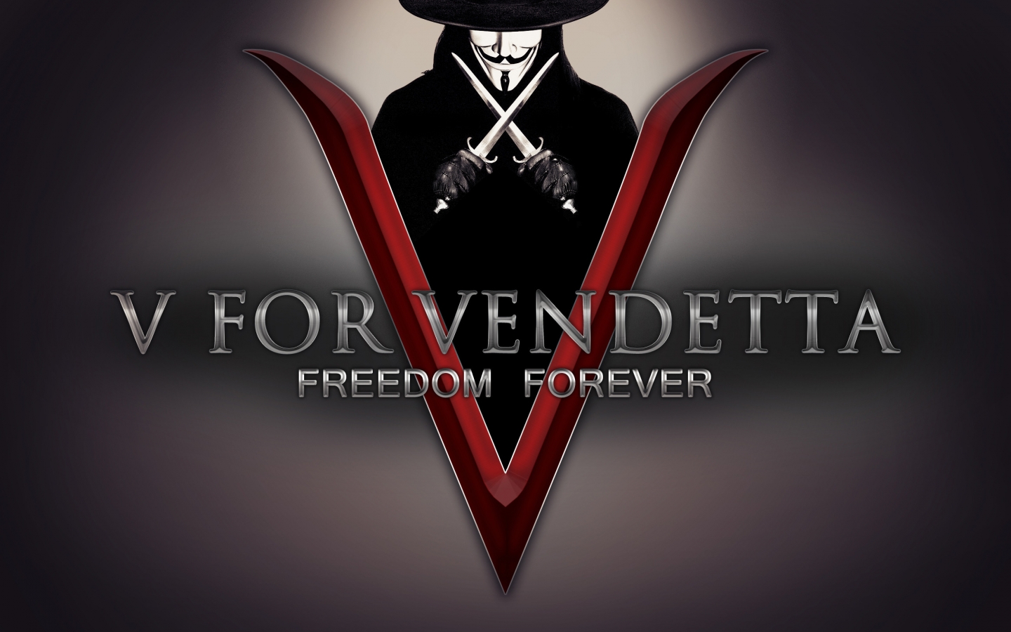 V for Vendetta Freedom Forever for 1440 x 900 widescreen resolution