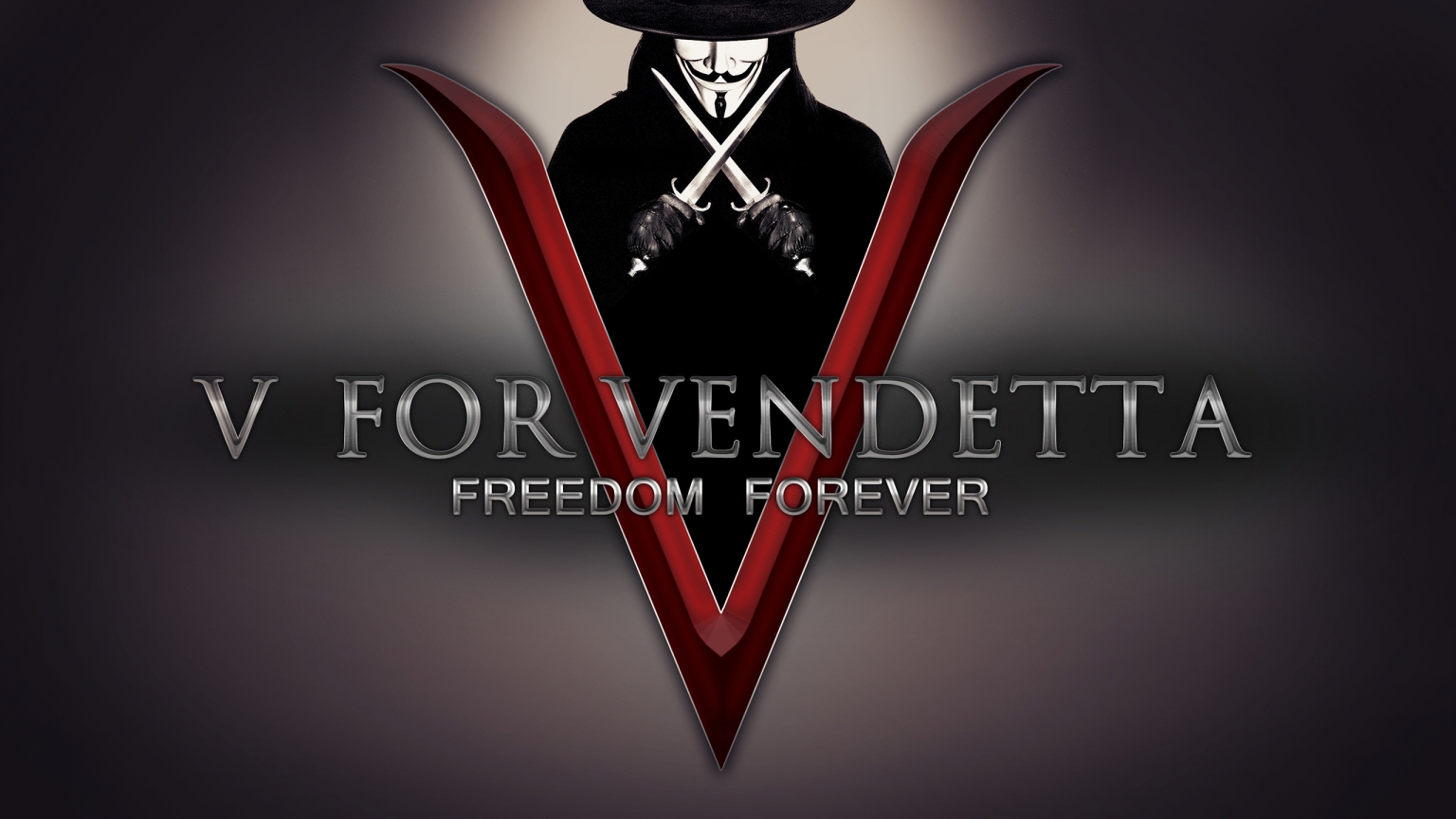 V for Vendetta Freedom Forever for 1536 x 864 HDTV resolution
