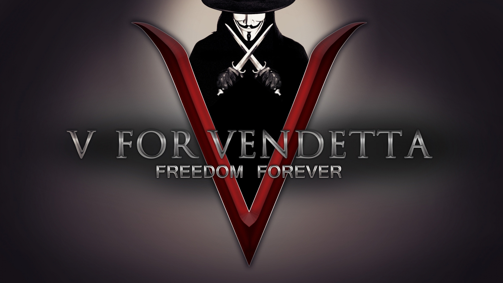 V for Vendetta Freedom Forever for 1600 x 900 HDTV resolution