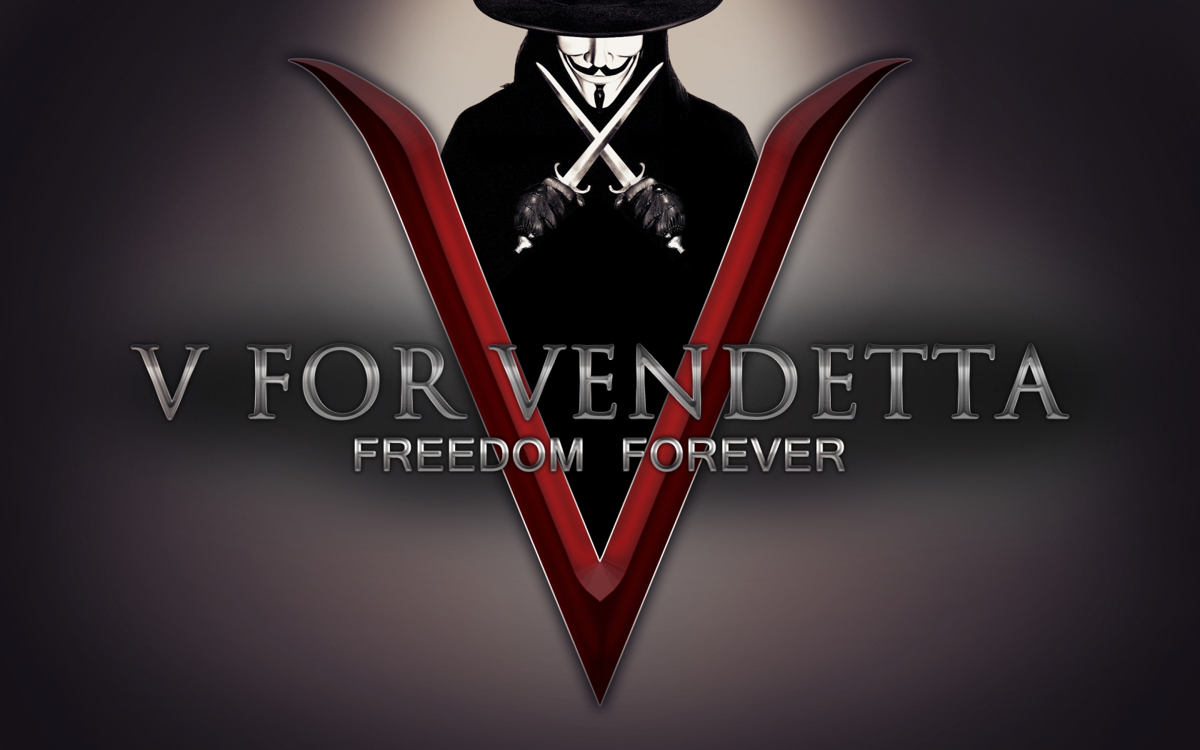 V for Vendetta Freedom Forever for 1680 x 1050 widescreen resolution