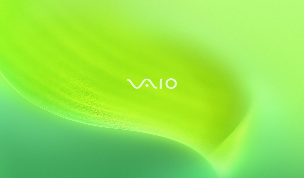 Vaio Green Leaf for 1024 x 600 widescreen resolution
