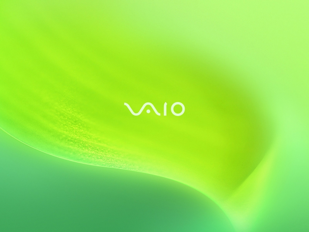 Vaio Green Leaf for 1024 x 768 resolution