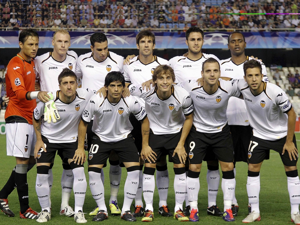 Valencia Football Team for 1152 x 864 resolution