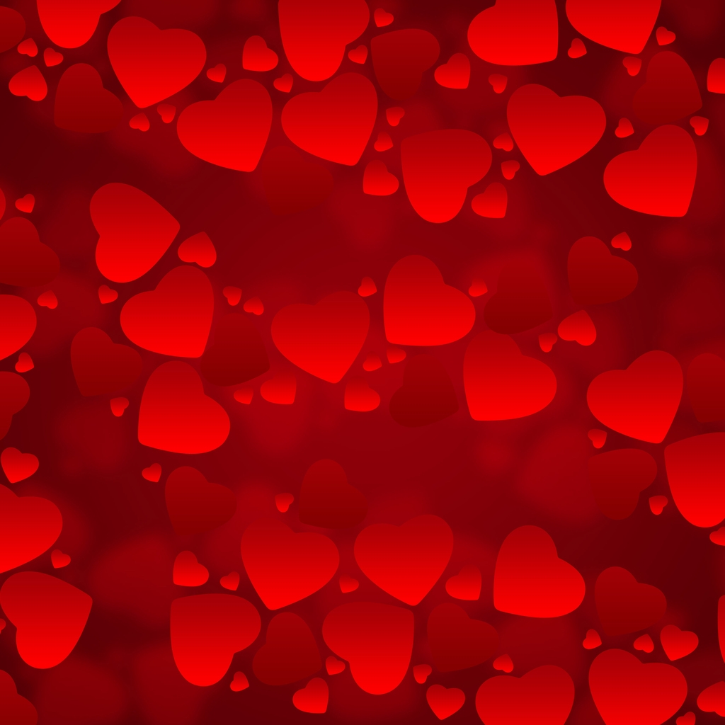 Valentines Day Background for 1024 x 1024 iPad resolution