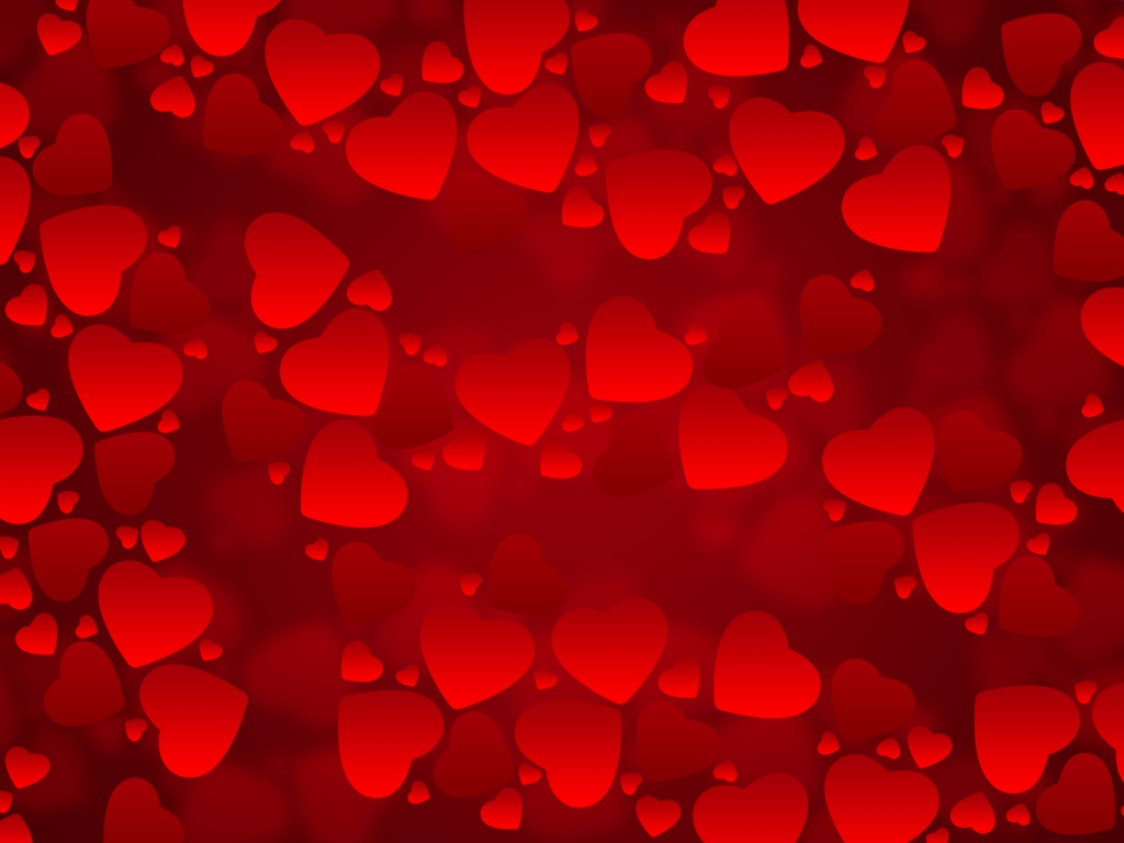 Valentines Day Background for 1024 x 768 resolution